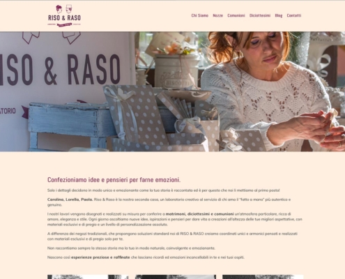 realizzazione sito web riso & raso