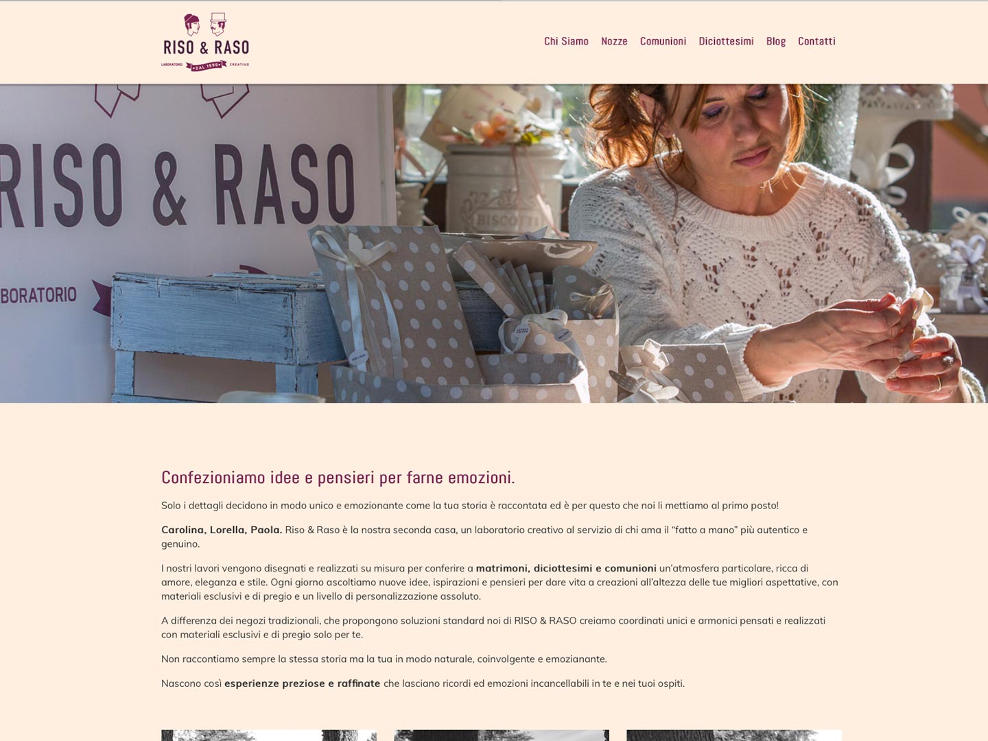 realizzazione sito web riso & raso