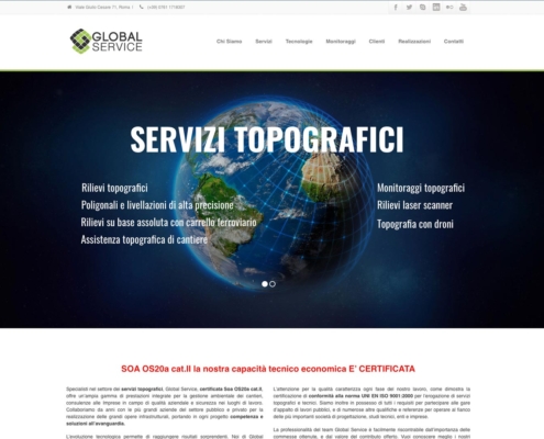 realizzazione sito web global service