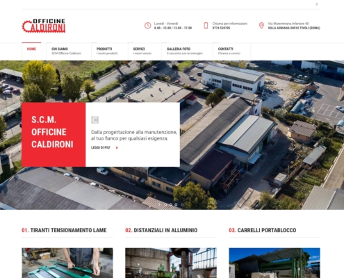 realizzazione sito web officine caldironi