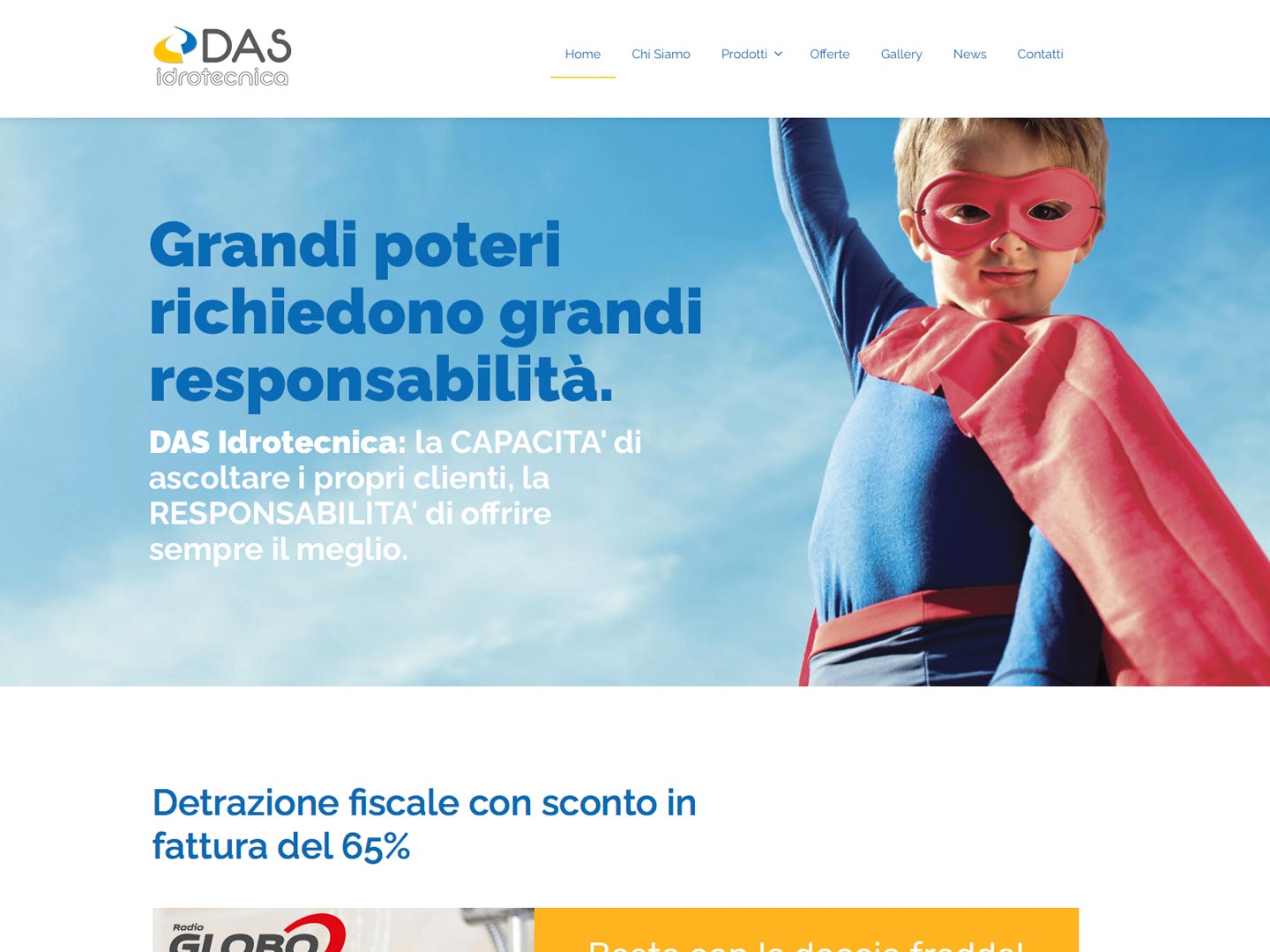 realizzazione sito web das idrotecnica