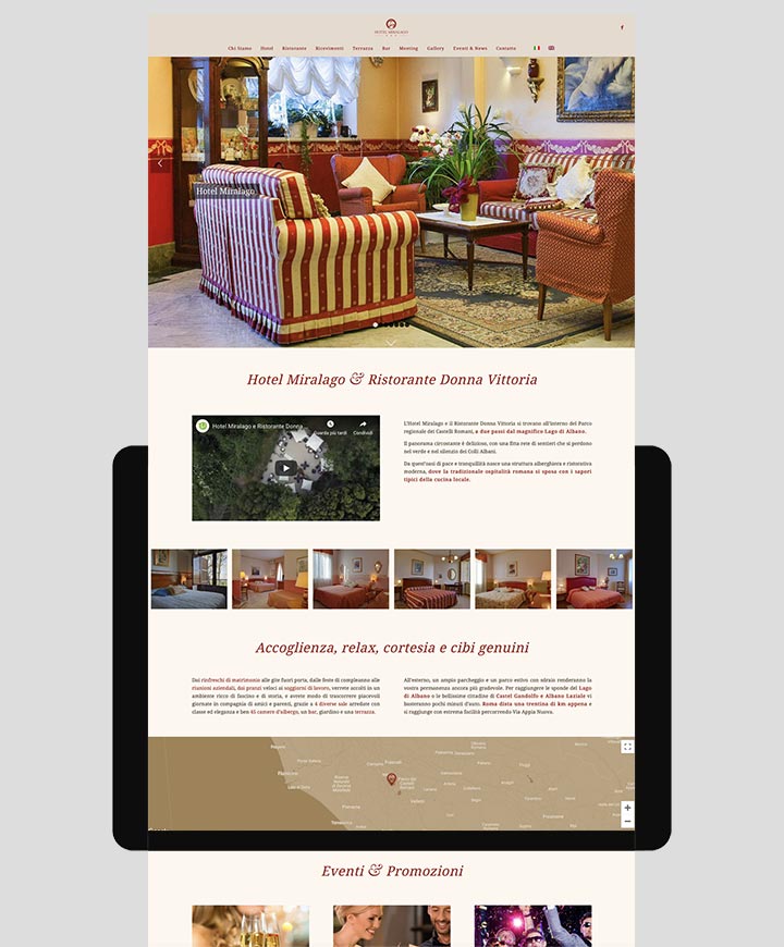 realizzazione sito web hotel miralago