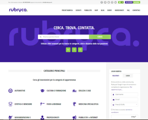 realizzazione sito web rubryca
