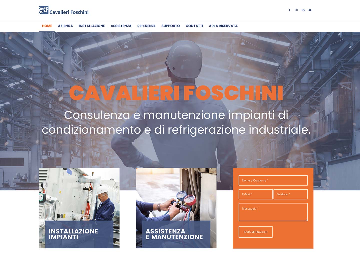 realizzazione sito web cavalieri foschini