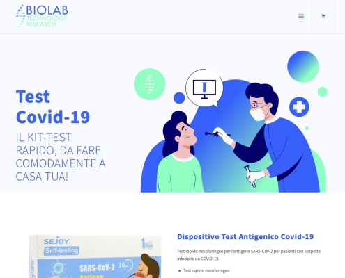 realizzazione sito web biolab