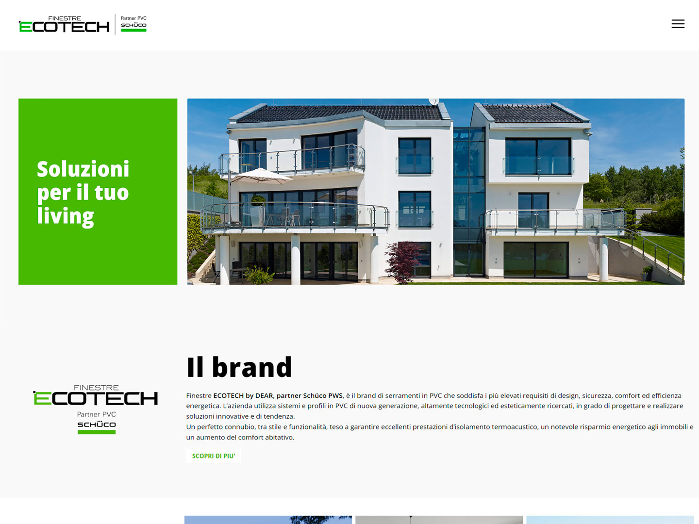 realizzazione sito web finestre ecotech